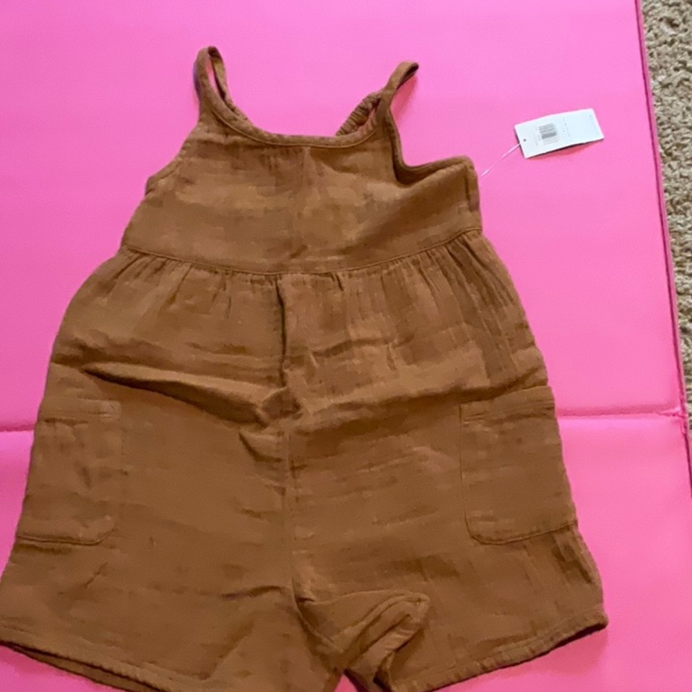 Brown short set romper style size 5t